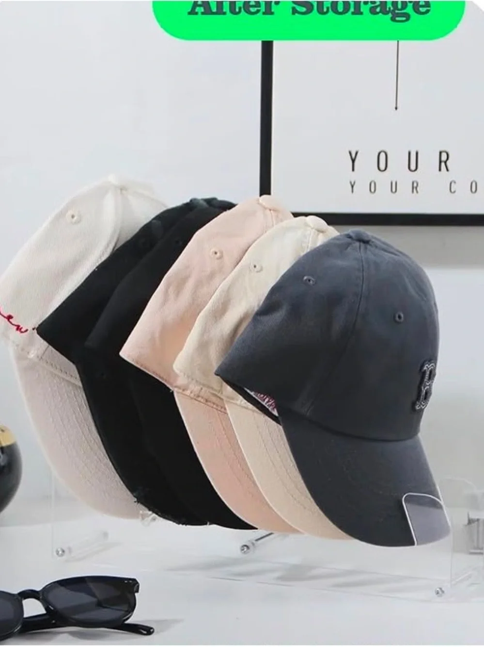New Era Kids Cap Pack - Pink, Green, Gray, Black, Orange